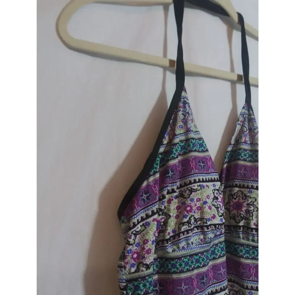 N By Next Racer Back Swim Dress Beach Vacation Tie Back Size L